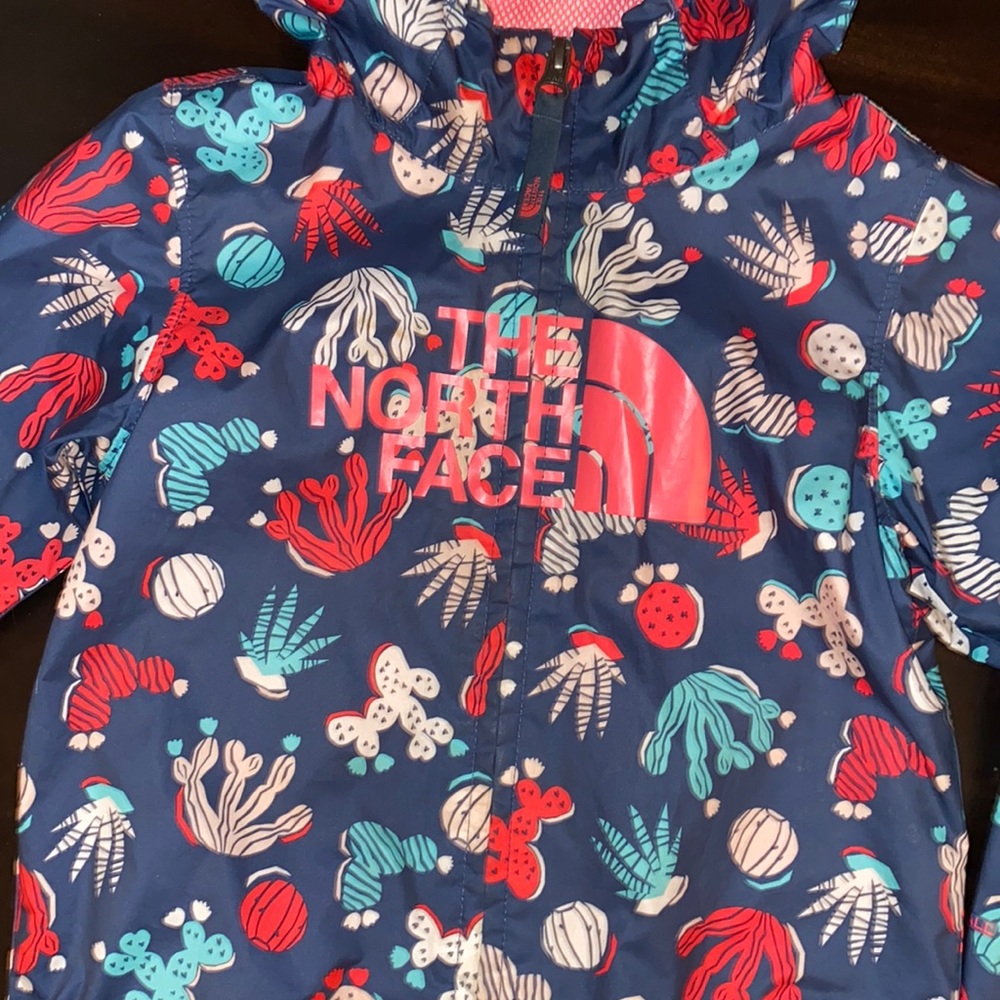 3T girls North Face raincoat